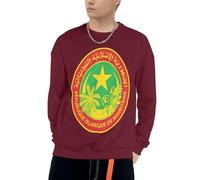 Sweat À Capuche pour Hommes Mauritanie Emblème National Graphique Sweat À Capuche Manches Longues Cordon Hauts avec Poches pour Usage Quotidien Activités De Loisirs Plein Air Pique-Niques