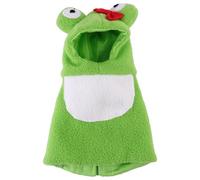 Sweat à Capuche pour Oiseau de Compagnie, Polaire Légère Vert | Chaud et Facile à Enfiler, Style Cartoon Adorable, pour Perroquets et Gris Africains, Fêtes
