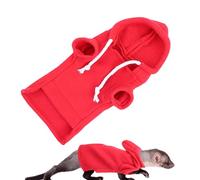 Sweat à capuche pour petit animal - Costume de cochon d'Inde - Sweat à capuche pour hamster - Doux pour la peau avec cordon de serrage pour lapin, furet, chat