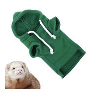 Sweat à capuche pour petit animal de compagnie - Pull furet, tenue confortable pour cochon d'Inde | Vêtements chauds à capuche avec cordon de serrage pour furets de chat, confort d'hiver, vêtements qu