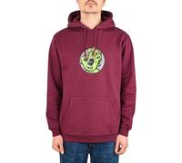 Sweat À Capuche Pullover Santa Cruz Hand Dot - Cerise Foncée