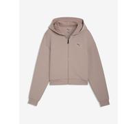 Sweat à capuche Puma Cloudspun Full Zip beige femme - L