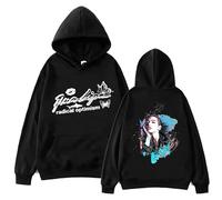 Sweat À Capuche Rappeur Dua-Lipa Sweat À Capuche Imprimé Dua-Lipa Pullover Tops Sweatshirt À Manches Longues en Polyester Et Coton Pull De Sport Hip Hoodie Top Sweatshirt Unisexe XS-3XL-Black||XS