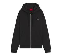 HUGO Sweat à capuche zippé Dapozip 50548651 en molleton de coton logo imprimé Noir S