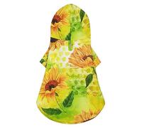 Sweat à Capuche rétro Aquarelle tournesols pour Chien, Veste d'hiver de Luxe pour Chien, vêtements pour Animaux de Compagnie, Bouledogue français, Carlin, Chiot, Taille M