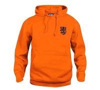 Sweat à capuche rétro des Pays-Bas des années 1970 avec logo brodé Taille L