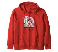 Sweat à capuche rose mignon chaton forêt avec bouleau et pomme Sweat à Capuche