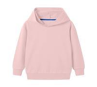 Sweat à capuche rose mignon pour adolescents garçons filles école preppy décontracté léger pull à capuche coton doux surdimensionné uni manches longues tops enfants automne sport sweatshirts (rose, 4