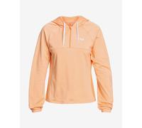 Sweat à capuche Roxy Pure Pursuit Half Zip orange femme. - L