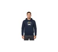 Sweat a capuche rubb r moustache bleu