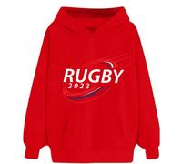 Sweat À Capuche Rugby France Enfant Rouge