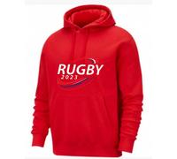 Sweat À Capuche Rugby France Homme Rouge