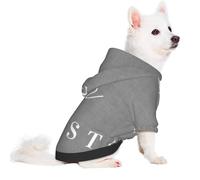 Sweat à Capuche Rustique Gris « Be Our Guest » pour Chien, Style Ferme, idéal pour l'hiver. Pull Chaud et Extensible pour Chiens de Petite, Moyenne et Grande Taille (très Grand).