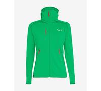 Sweat à capuche Salewa Agner Hybrid Polarlite Durastretch Full-Zip vert femme - 34