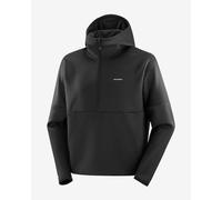 Sweat à capuche Salomon Shake Half Zip noir - L