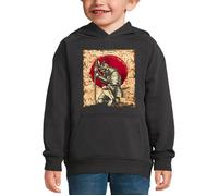 Sweat à capuche SAMOURAÏ JAPONAIS - PIXEL EVOLUTION - Enfant 12 ans