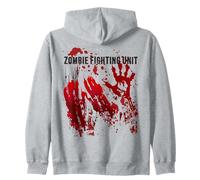 Sweat à Capuche Sanglant Zombie Fighting Unit Blood Stained Graphic Sweat à Capuche