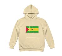 Sweat À Capuche Sao Tomé-et-Principe Drapeau pour Femme Adultes Et Adolescents Doublure Polaire Sweatshirt pour Patriotes Hoodie Femmes Femmes Pull À Capuche pour Usage Quotidien Activités