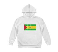 Sweat À Capuche Sao Tomé-et-Principe Drapeau pour Femme Adultes Et Adolescents Doublure Polaire Sweatshirt pour Patriotes Hoodie Femmes Femmes Pull À Capuche pour Usage Quotidien Activités