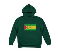 Sweat À Capuche Sao Tomé-et-Principe Drapeau pour Femme Adultes Et Adolescents Doublure Polaire Sweatshirt pour Patriotes Hoodie Femmes Femmes Pull À Capuche pour Usage Quotidien Activités