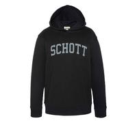 Sweat à capuche - Schott - 800A - Noir - Manches longues - Col capuche 10 ans