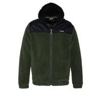 Sweat à capuche Schott - ZIPPE SHERPA POLAIRE - Homme - Vert - Réf. SWWARD2-KAKI S