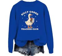 Sweat à capuche Silly Goose Teacher Club, Bleu roi/y, 3XL