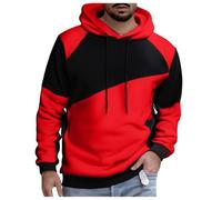 Sweat à capuche slim fit patchwork pour homme tendance bloc de couleurs sweat à capuche décontracté sweat à capuche quotidien vacances sweat à capuche camping plein air pull transition automne pull à