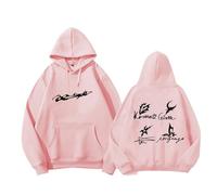 Sweat À Capuche Souvenir Signé AE NINGNING GI.Selle KA.RINA Winter Suooprt Sweatshirts Top for Les Fans De K-Pop(Pink-Thin,2XL)