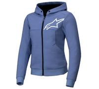 Sweat à capuche sport Alpinestars Stella Chrome V2 bleu violet blanc
