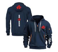 Sweat À Capuche Sport Style Homme pour A.na.rc.h.y S.on.s Printemps Automne Manteau Veste Confortable avec Poches Outwear Hauts Vêtements De Unis-SLanS||s