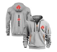 Sweat À Capuche Sport Style Homme pour A.na.rc.h.y S.on.s Printemps Automne Manteau Veste Confortable avec Poches Outwear Hauts Vêtements De Unis-QHS||m