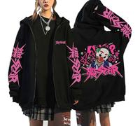 Sweat À Capuche Stray Kids Album Star, Veste À Fermeture Éclair Officielle, Style Kpop avec Motifs Felix Hyunjin Bangchan Lee Know (Ligne 4,Grand)