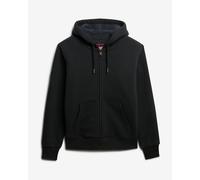 Sweat à capuche Superdry Borg Lined Full Zip noir pur - XL