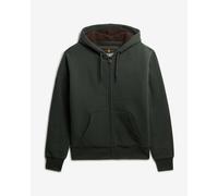 Sweat à capuche Superdry Borg Lined Full Zip vert foncé - S