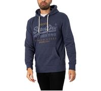 Sweat à capuche Superdry Classic Vintage Logo Heritage - Homme - Bleu S