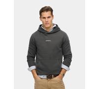 Sweat à capuche Superdry Micro Logo Crew gris foncé - S