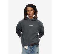 Sweat à capuche Superdry Micro Logo Graphic Loose gris foncé - S