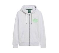 Sweat A Capuche Superdry Neon VL Zip Hoodie - Gris Glace XXXL