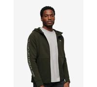 Sweat à capuche Superdry Sport Tech Logo Full Zip vert kaki - S