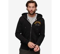 Sweat à capuche Superdry Superstate Full Zip noir jaune. - S