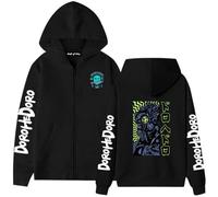 Sweat à capuche surdimensionné Anime Dorohedoro Graphic pour adolescents, streetwear unisexe, Noir-3, XS