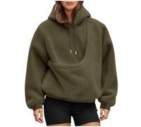 Sweat à capuche surdimensionné en polaire avec poche kangourou pour femme - Jolie pochette de transport pour chats et chiots - Sweat à capuche à manches longues