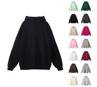 Sweat à capuche surdimensionné pour homme - Style baggy - Manches longues - Tendance - Cordon de serrage - Chaud - Avec poignets côtelés, Noir , XXL