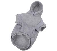 Sweat à Capuche Taille M en Polyester Confortable pour Chien Gris | Vêtement Réutilisable, Doux Peau, sans Gêne, Adapté aux Sorties et Promenades Quotidiennes