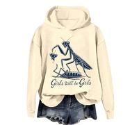 Sweat à capuche tendance pour femme - Pull en polaire confortable - Coupe ample - Manches longues - Col rond - Automne et hiver - Sweat à capuche athlétique pour femmes et jeunes - Doux et confortable