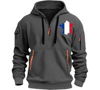 Sweat à capuche tendance pour homme avec capuche - Automne - Sport - Pull décontracté - Tenue preppy confortable - Fermeture éclair - Vêtements à capuche fins - Pour femme - Mignon - Esthétique