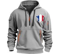 Sweat à capuche tendance pour homme avec capuche - Automne - Sport - Pull décontracté - Tenue preppy confortable - Fermeture éclair - Vêtements à capuche fins - Pour femme - Mignon - Esthétique