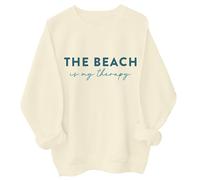 Sweat à capuche « The Beach Is My Therapy », « The Beach Is My Therapy », « The Beach Is My Therapy », Khika., S