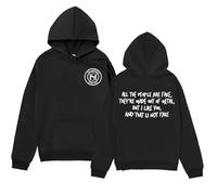 Sweat à Capuche The Young Royals Hillerska Skolan Wilhelm et Simon - Tous Les Gens sont Faux Sweat-Shirt Homme Femme Mode Décontractée Sweats à Capuche